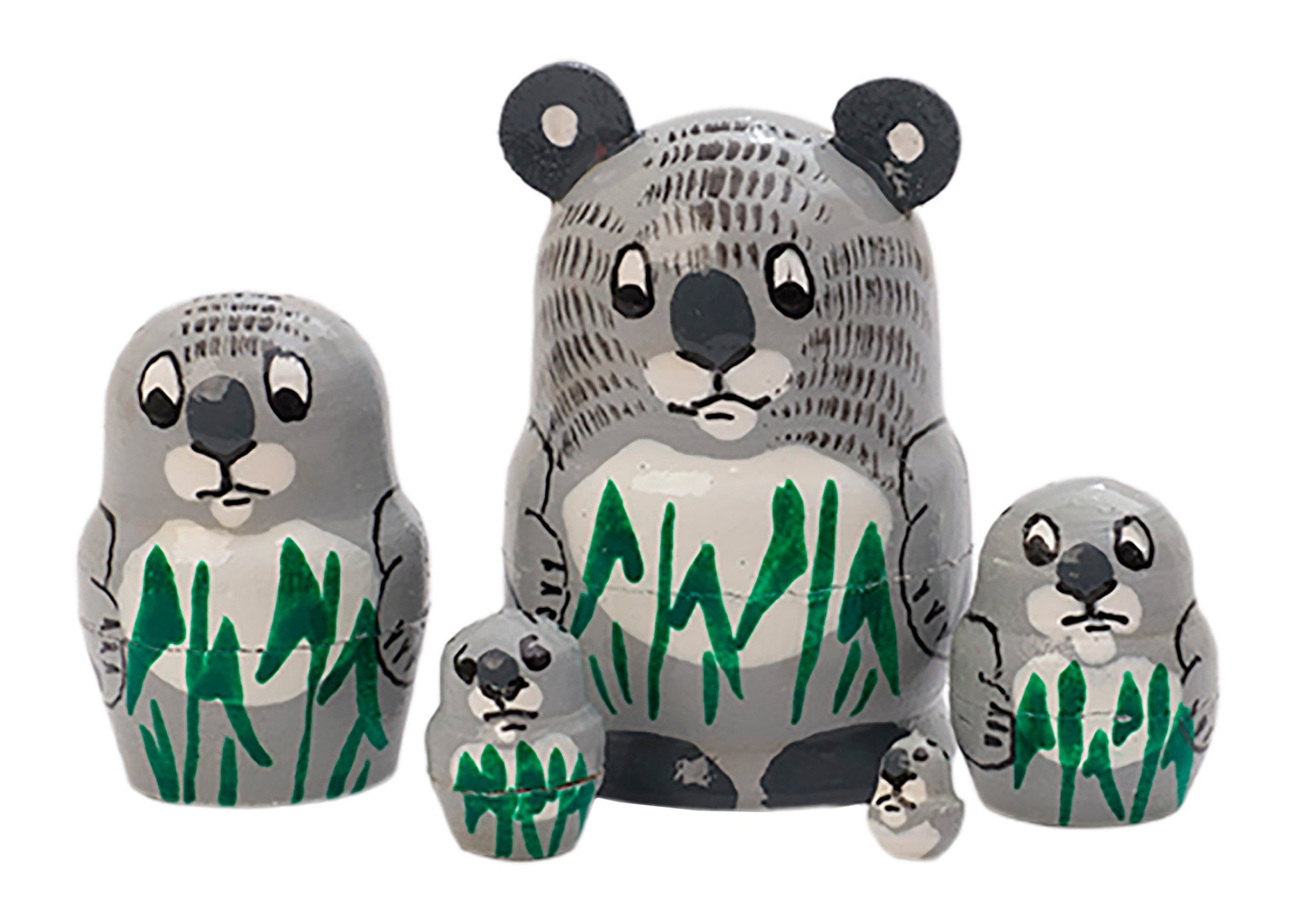 Animal Stacking Dolls Miniature Koala 5pc/1''