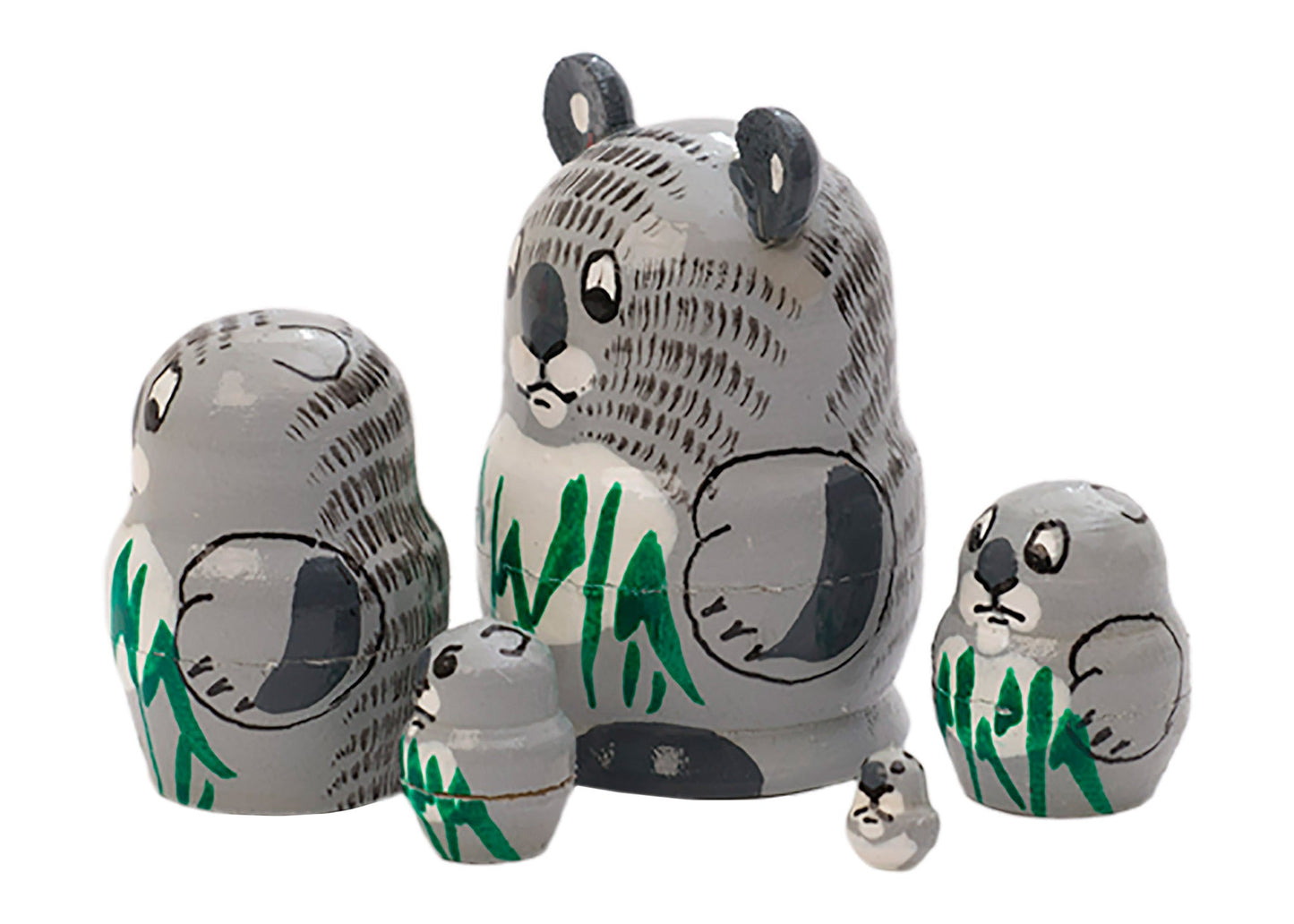Animal Stacking Dolls Miniature Koala 5pc/1''