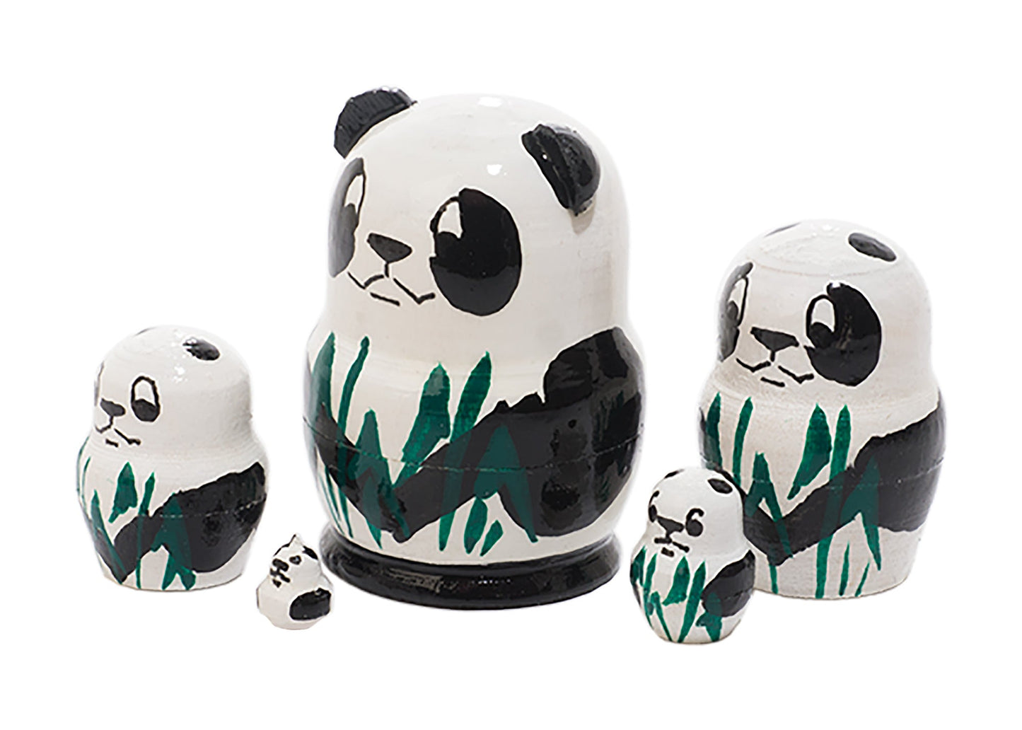 Animal Stacking Dolls Miniature Pandas 5pc/1.5''