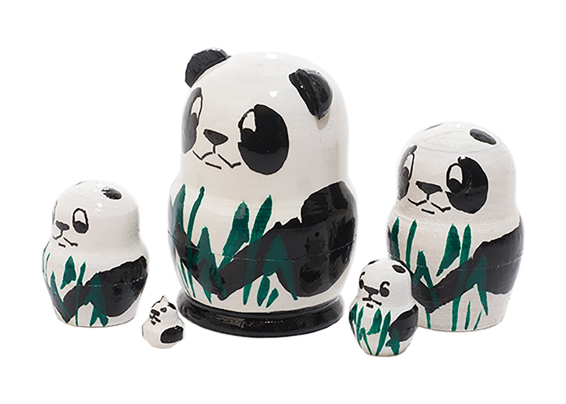 Animal Stacking Dolls Miniature Pandas 5pc/1.5''