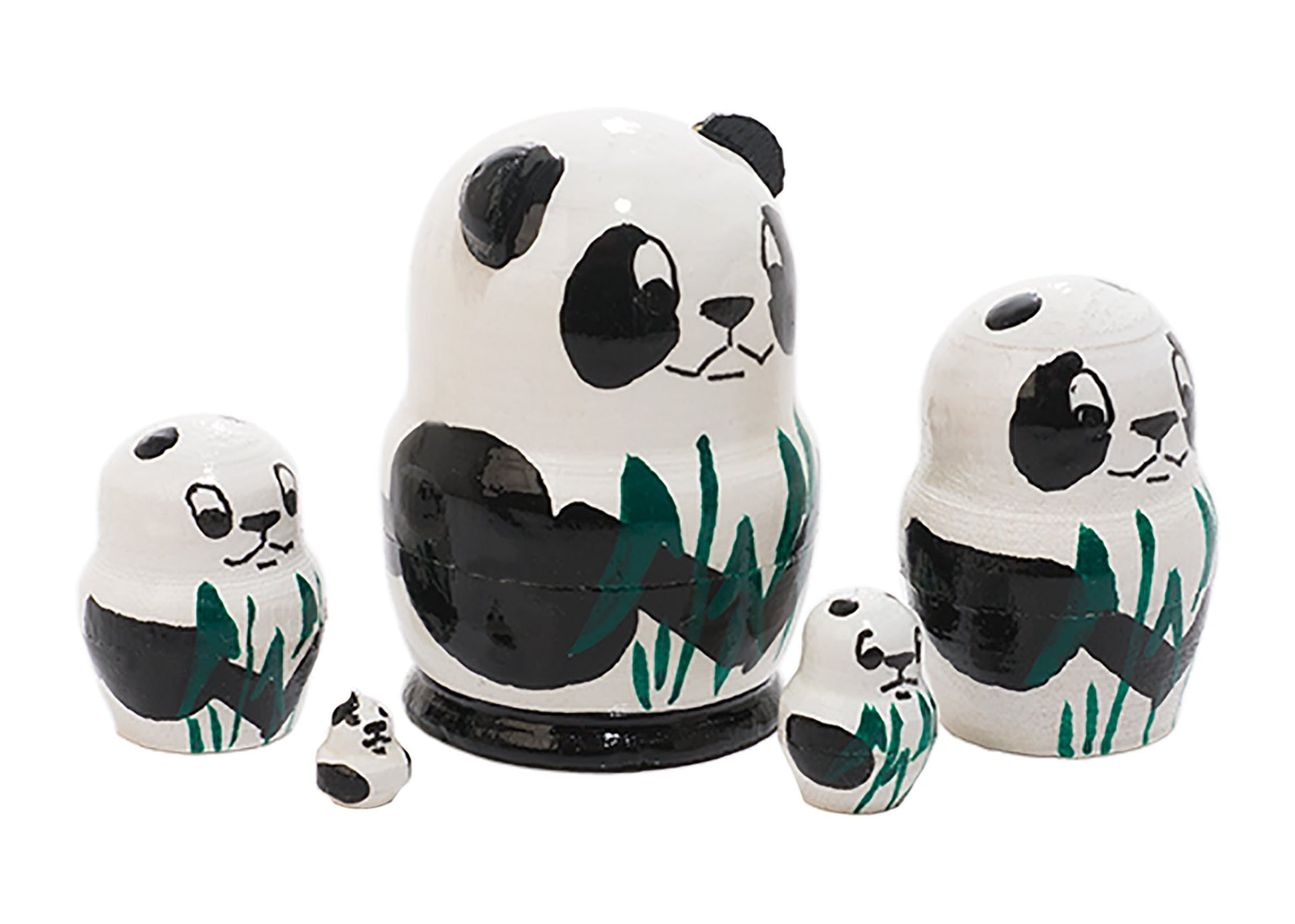Animal Stacking Dolls Miniature Pandas 5pc/1.5''