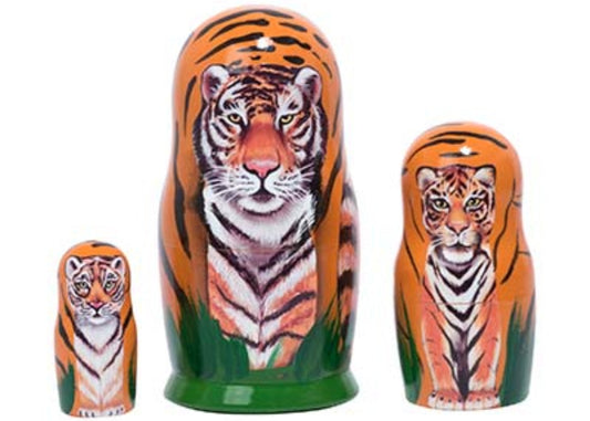 Animal Stacking Dolls Tigers 3pc/3.5"