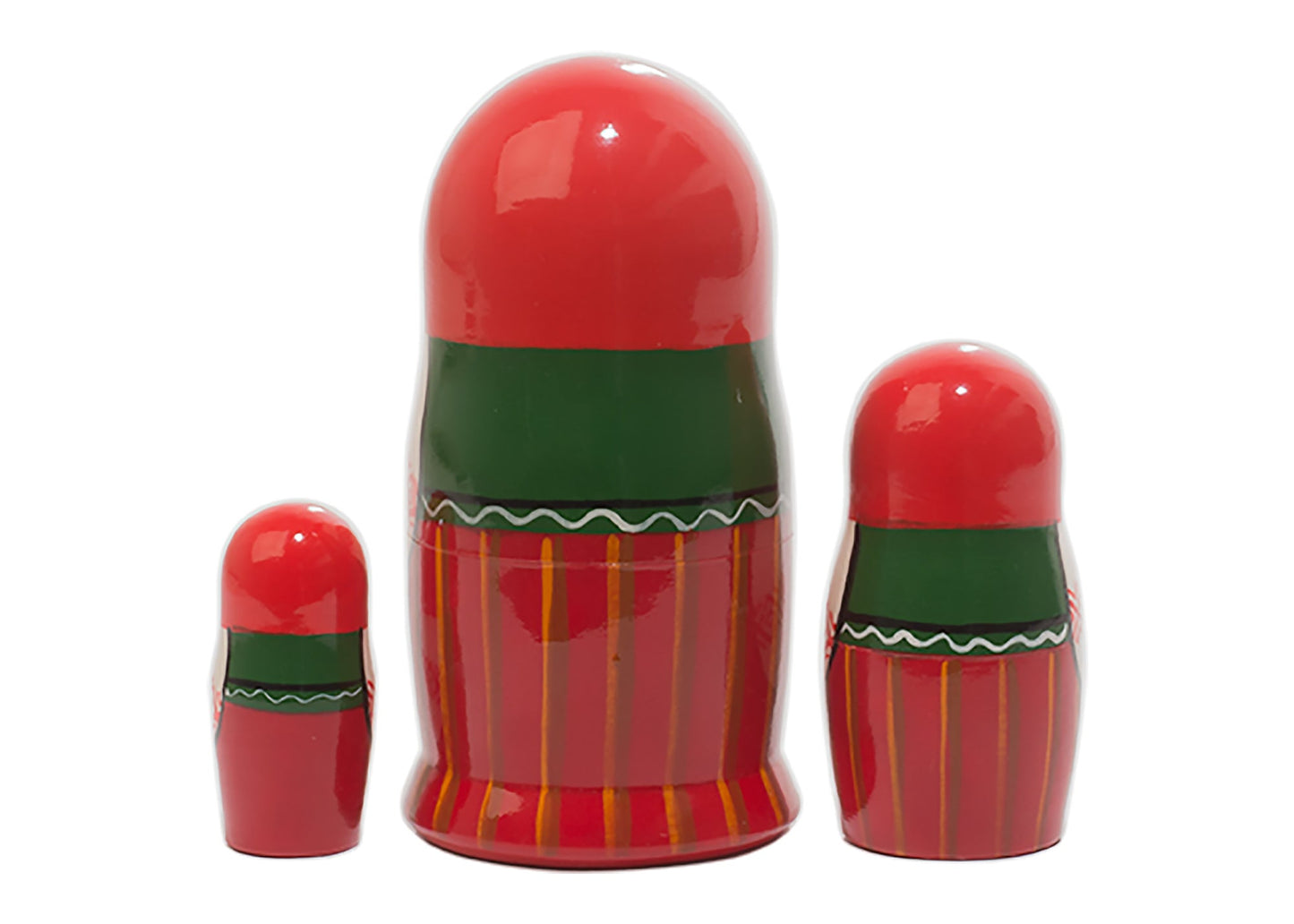 Russian Stackable Doll Belorussian Folk 3pc/3.5"