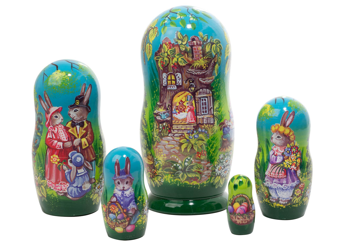 Bunny Nesting Dolls Easter on Rabbit Hill 5pc/5"