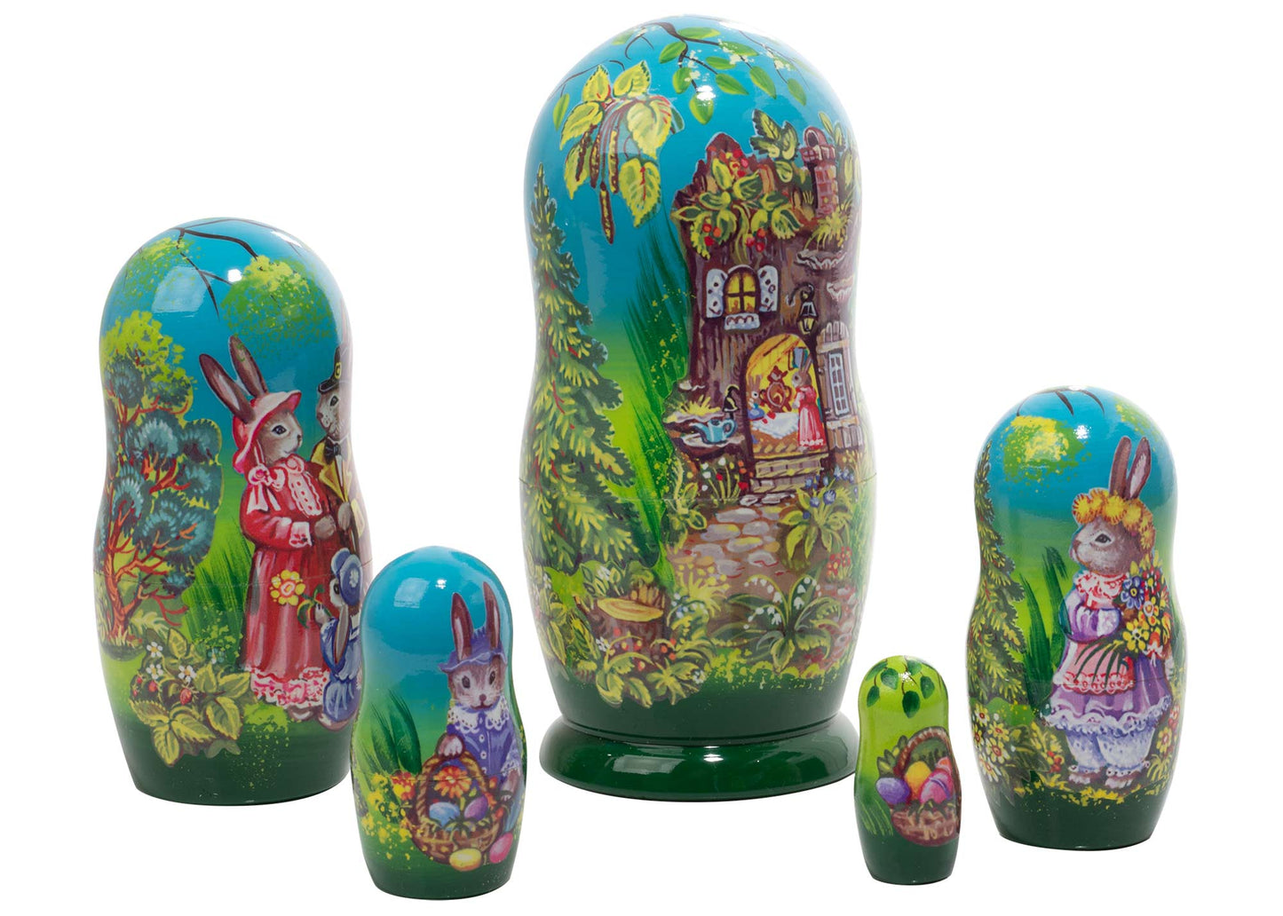 Bunny Nesting Dolls Easter on Rabbit Hill 5pc/5"