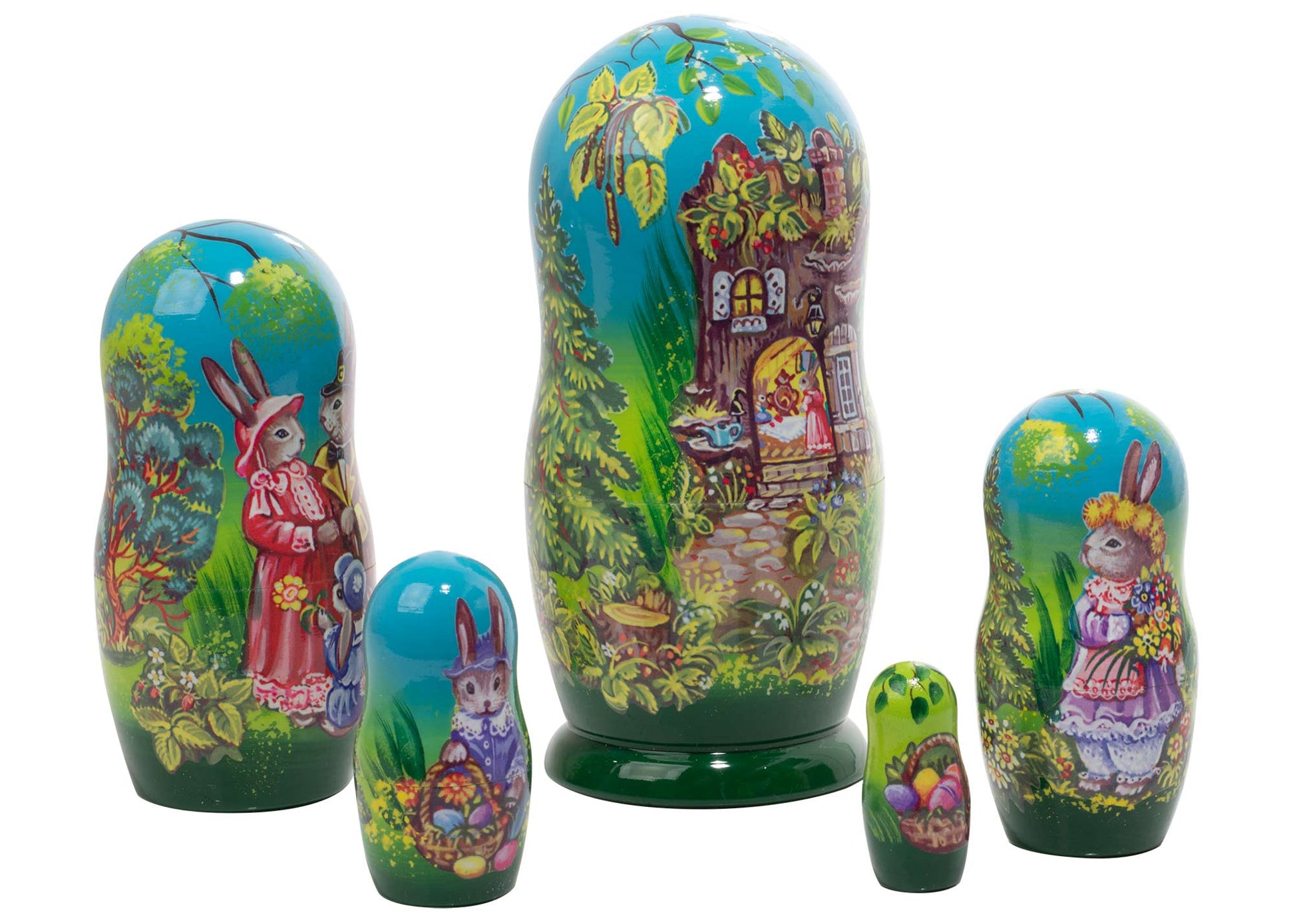 Bunny Nesting Dolls Easter on Rabbit Hill 5pc/5"