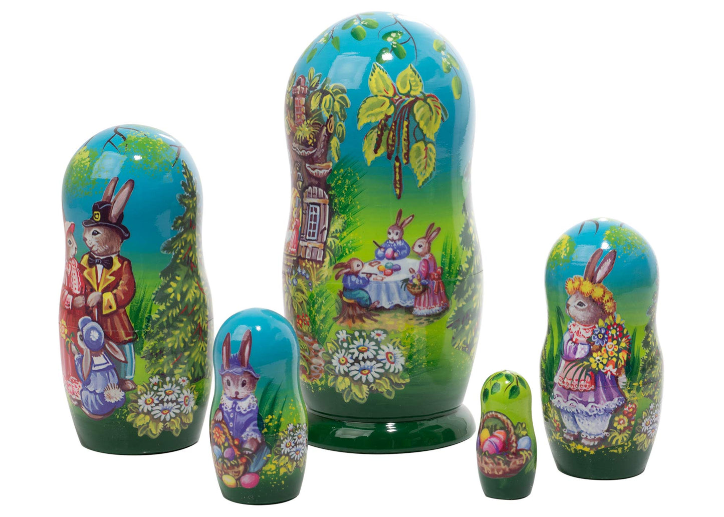 Bunny Nesting Dolls Easter on Rabbit Hill 5pc/5"