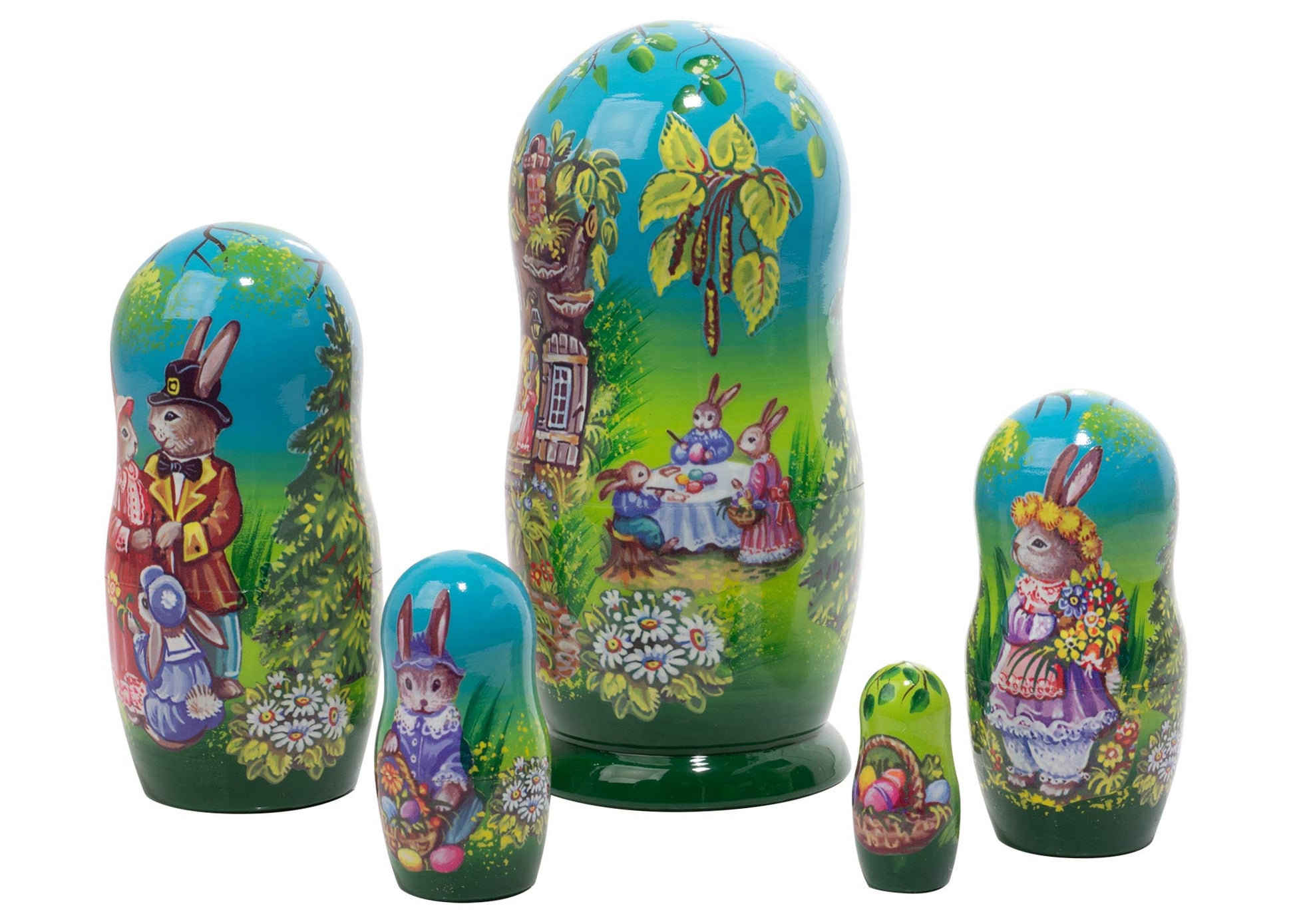 Bunny Nesting Dolls Easter on Rabbit Hill 5pc/5"