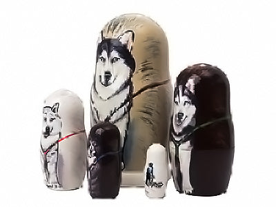 Dog Sled 5pc/5''