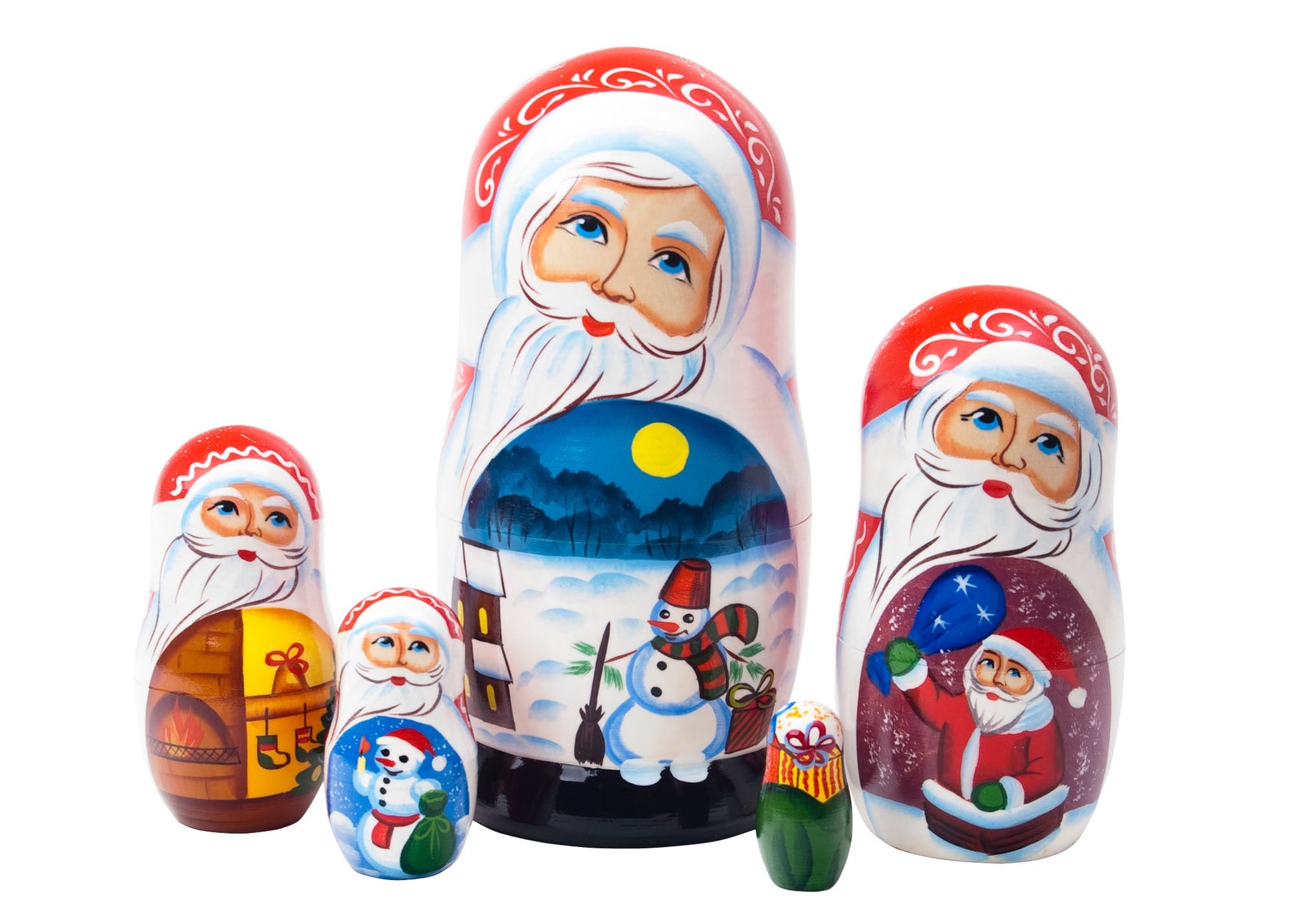 Christmas Babushka Dolls 5pc/6"