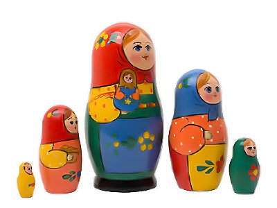 Stackable Dolls Zagorsk 5pc/6''