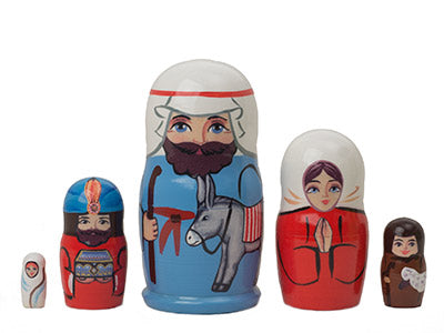 Xmas Nesting Dolls - Baby Jesus 5pc/4''