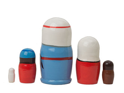Xmas Nesting Dolls - Baby Jesus 5pc/4''