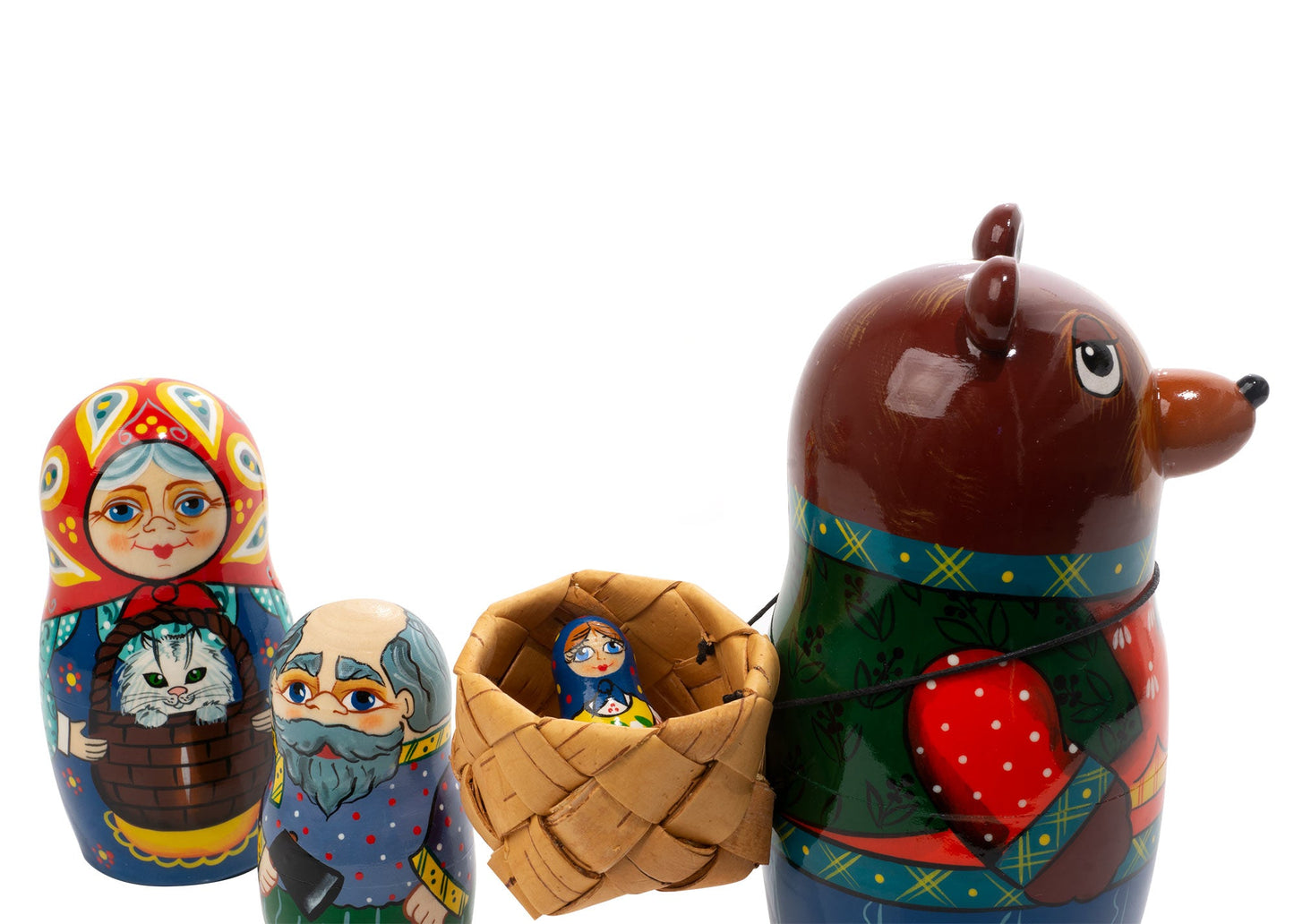 Stackable Dolls Masha and the Bear 5pc/6"
