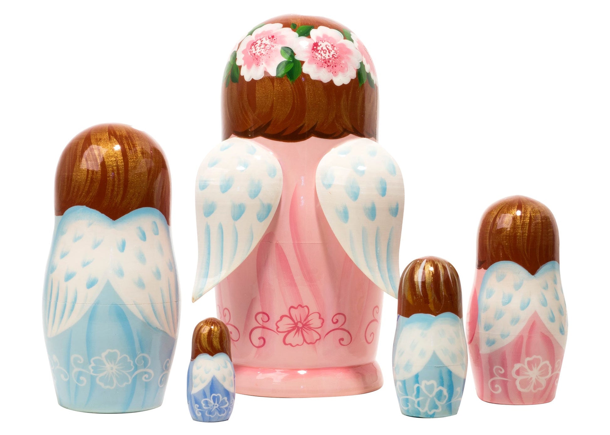 Matryoshka Stacking Dolls Angel 5pc/6”