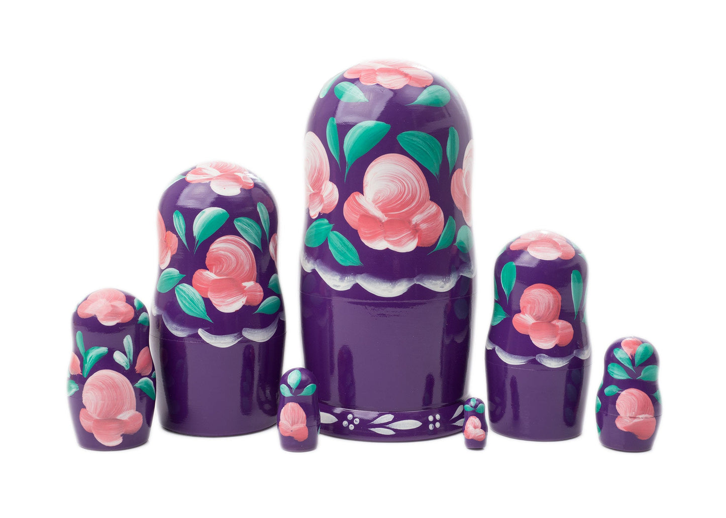 Matryoshka Stacking Dolls Plum 7pc/6