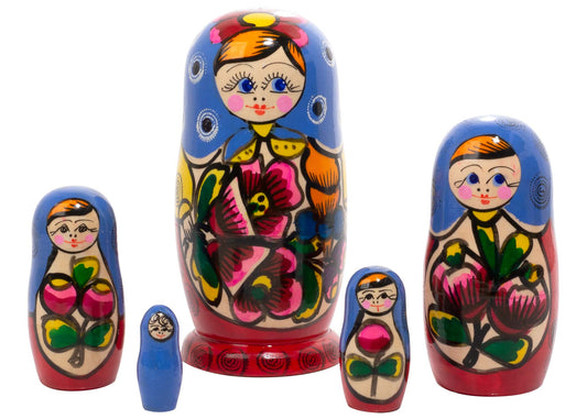 Matryoshka Stacking Dolls Polkhovski 5pc/5”