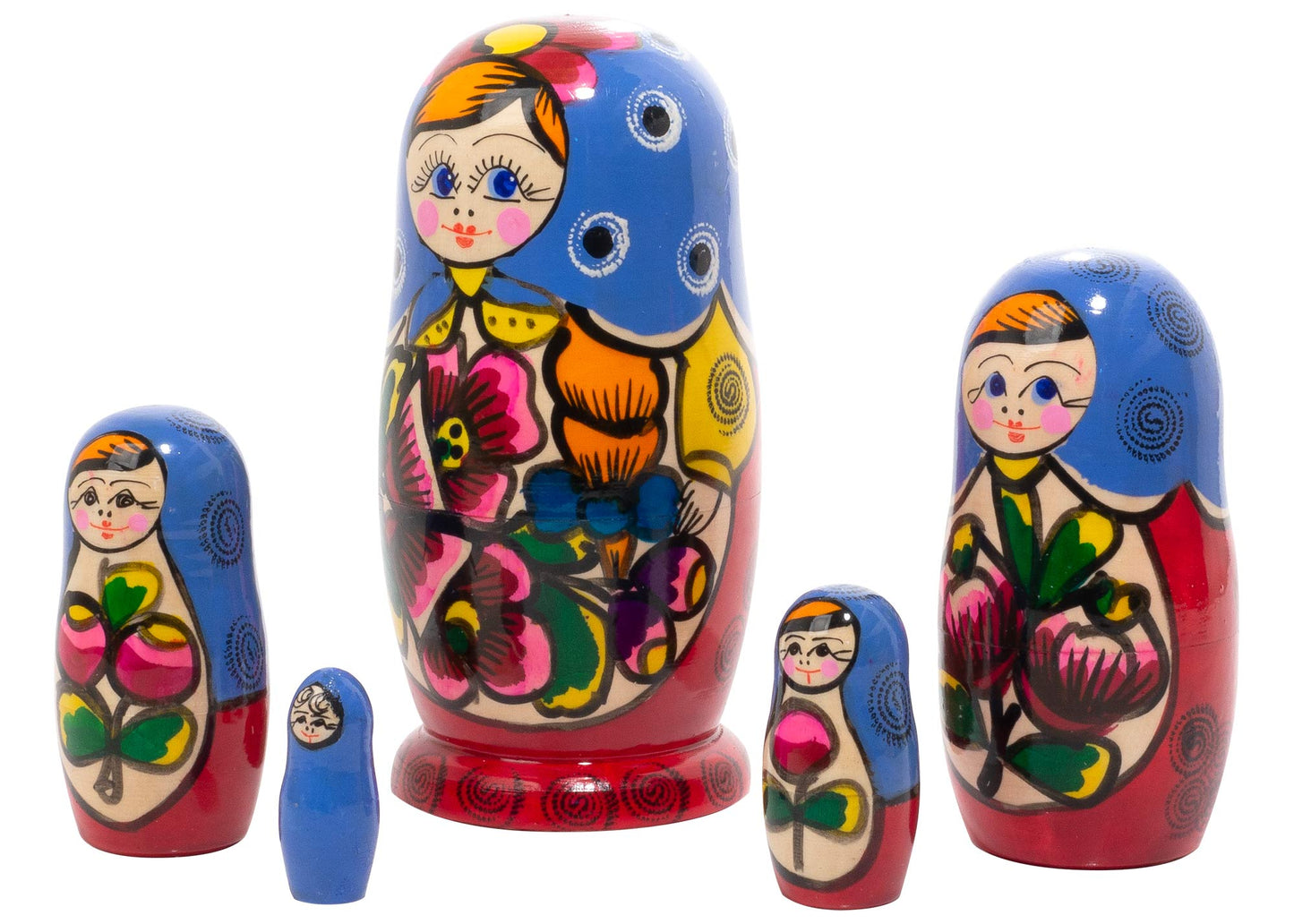 Matryoshka Stacking Dolls Polkhovski 5pc/5”