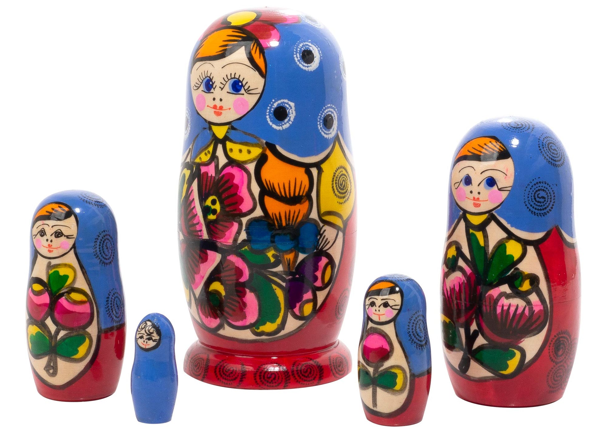 Matryoshka Stacking Dolls Polkhovski 5pc/5”