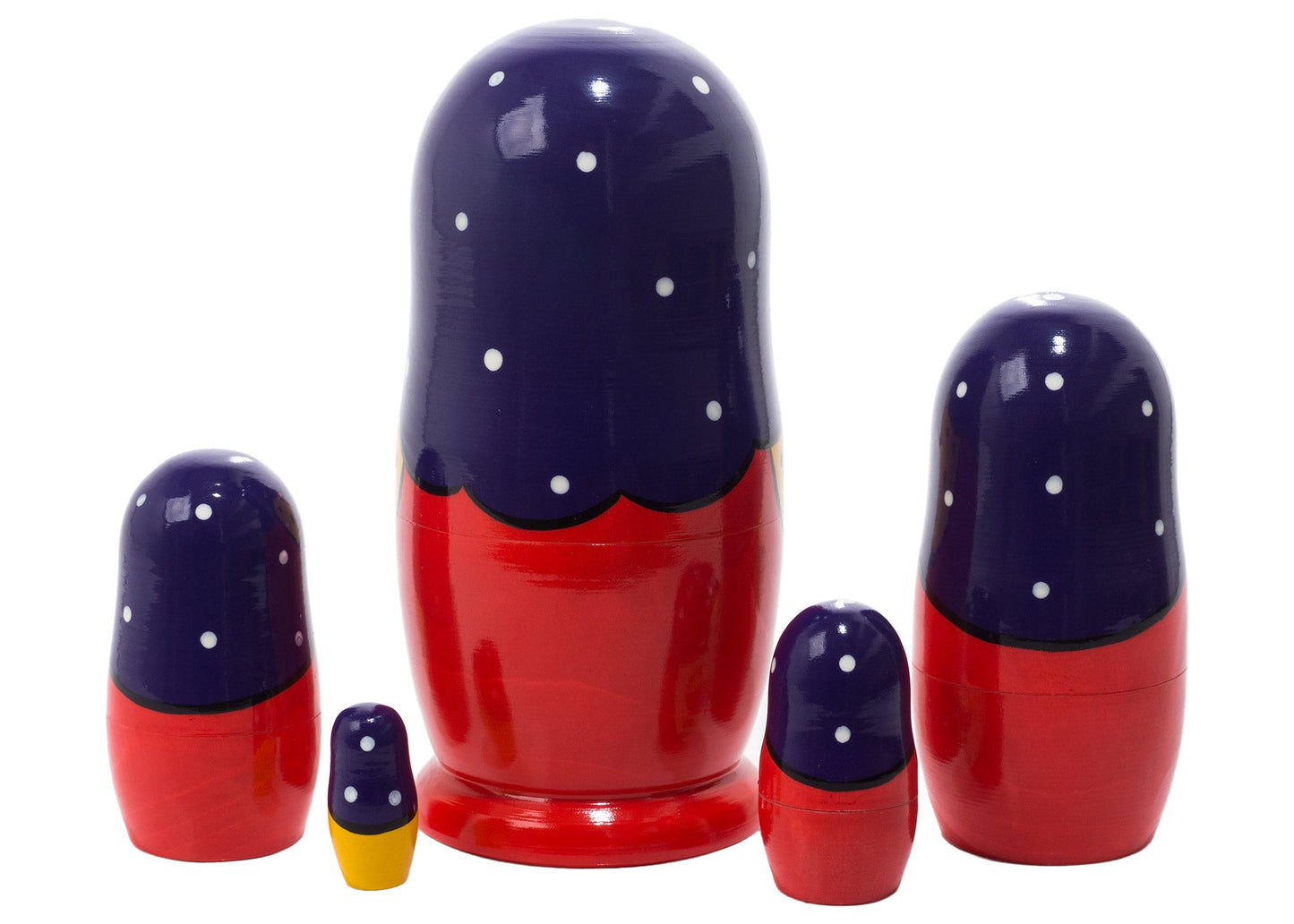 Matryoshka Stacking Dolls Volga 5pc/6”
