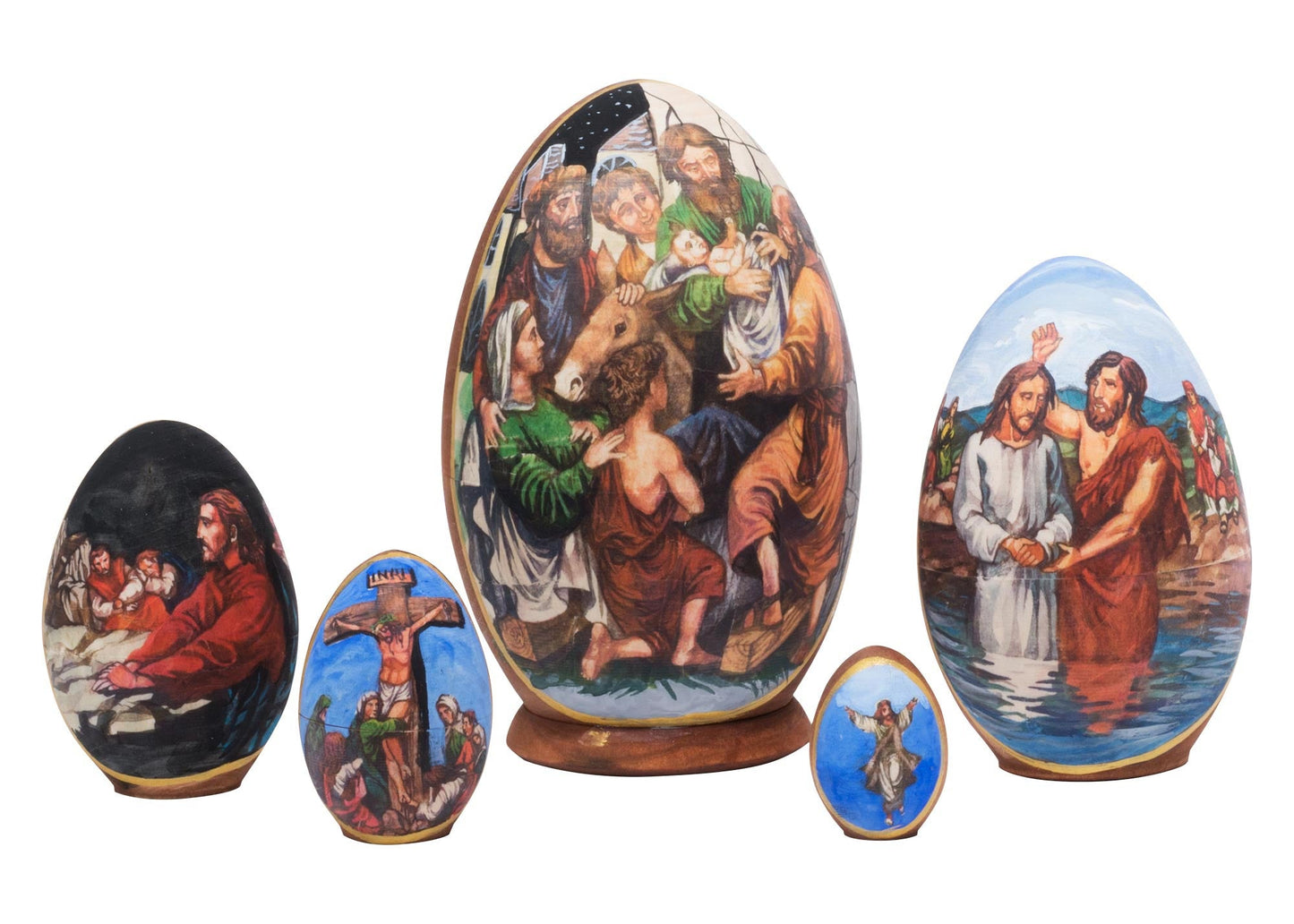 Nativity Babushka Dolls Life of Christ 5pc/5”