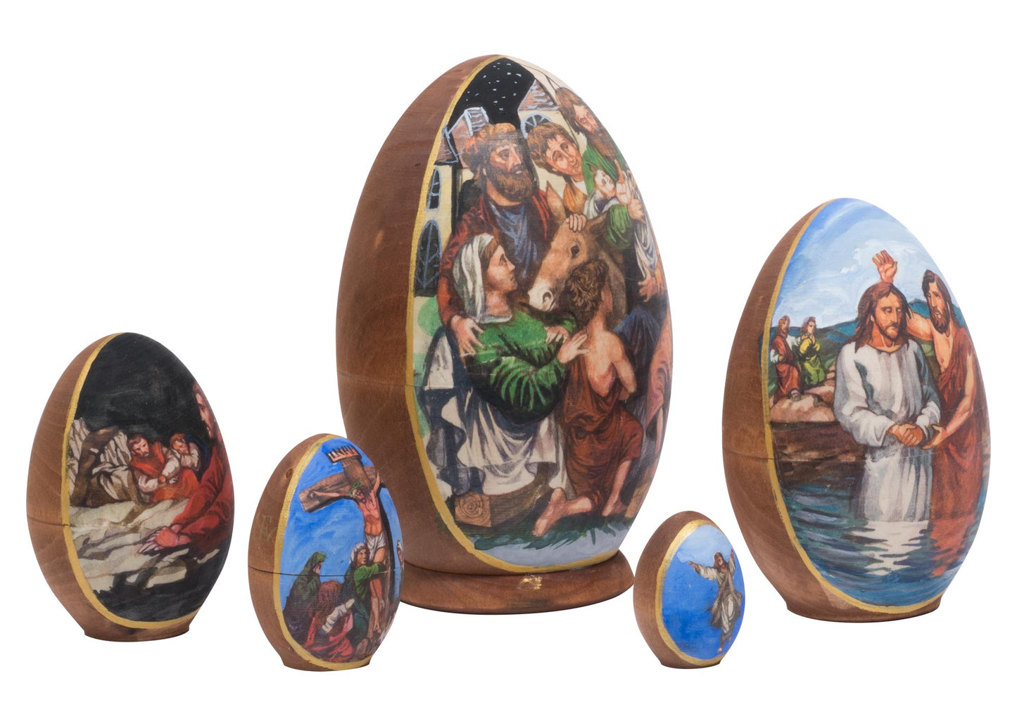 Nativity Babushka Dolls Life of Christ 5pc/5”