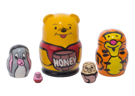 Nesting Doll Toys Miniature Winnie the Pooh 5pc/1.25''