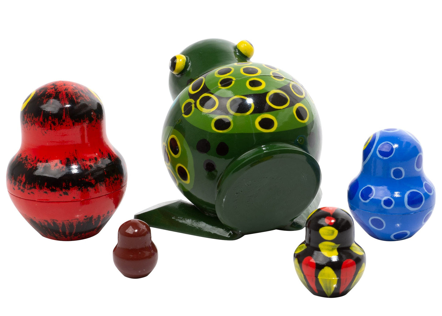 Nesting Doll Toys Rainforest Frogs 5pc/4"