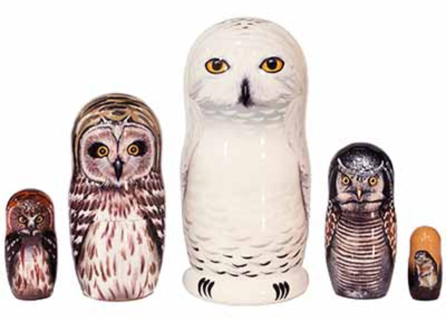 Owl Stacking Doll 5pc/6"