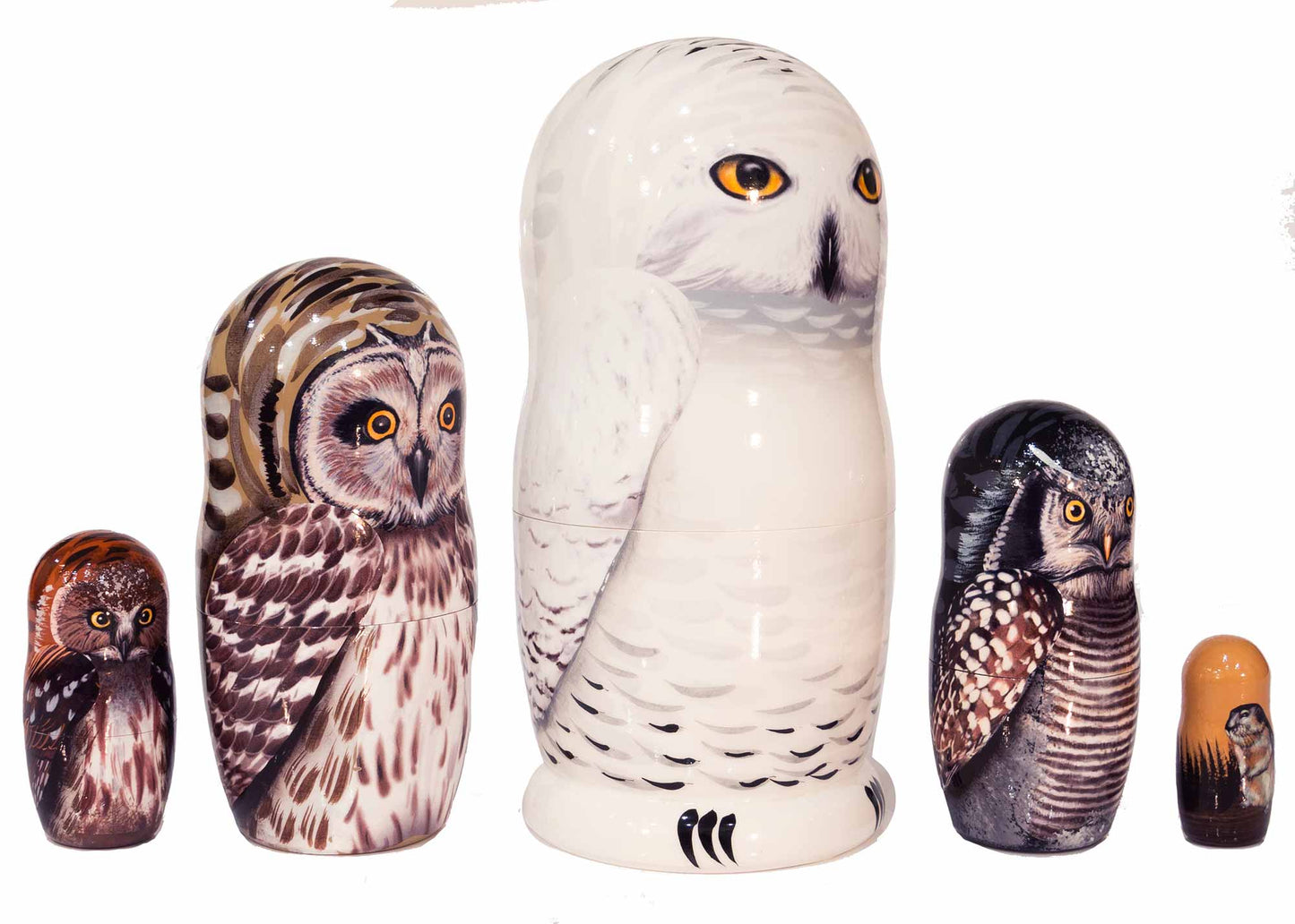Owl Stacking Doll 5pc/6"