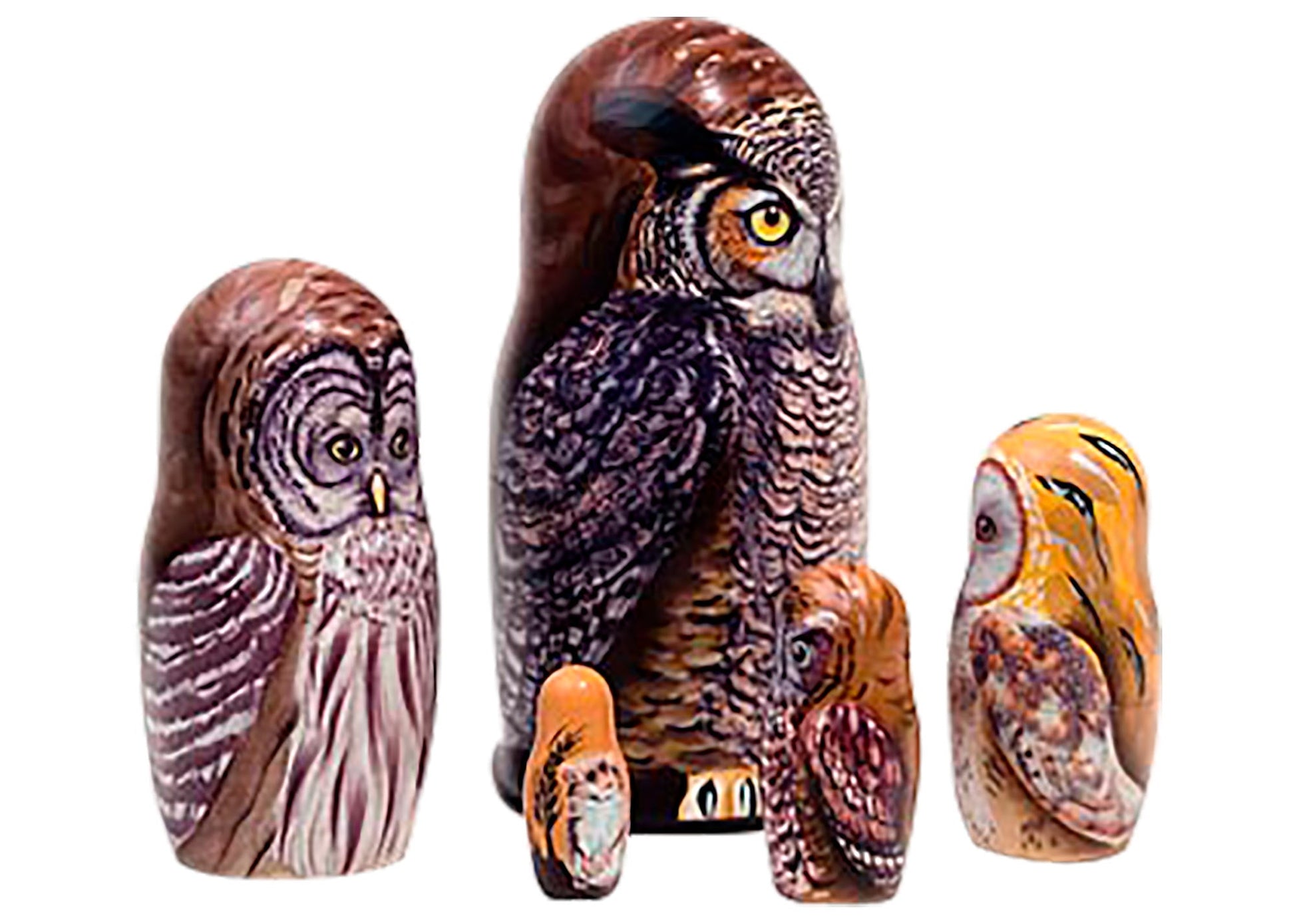 Owl Stacking Doll Majestic Owls 5pc/6”