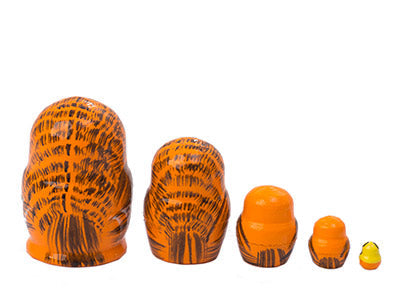 Owl Stacking Doll Miniature 5pc/1''