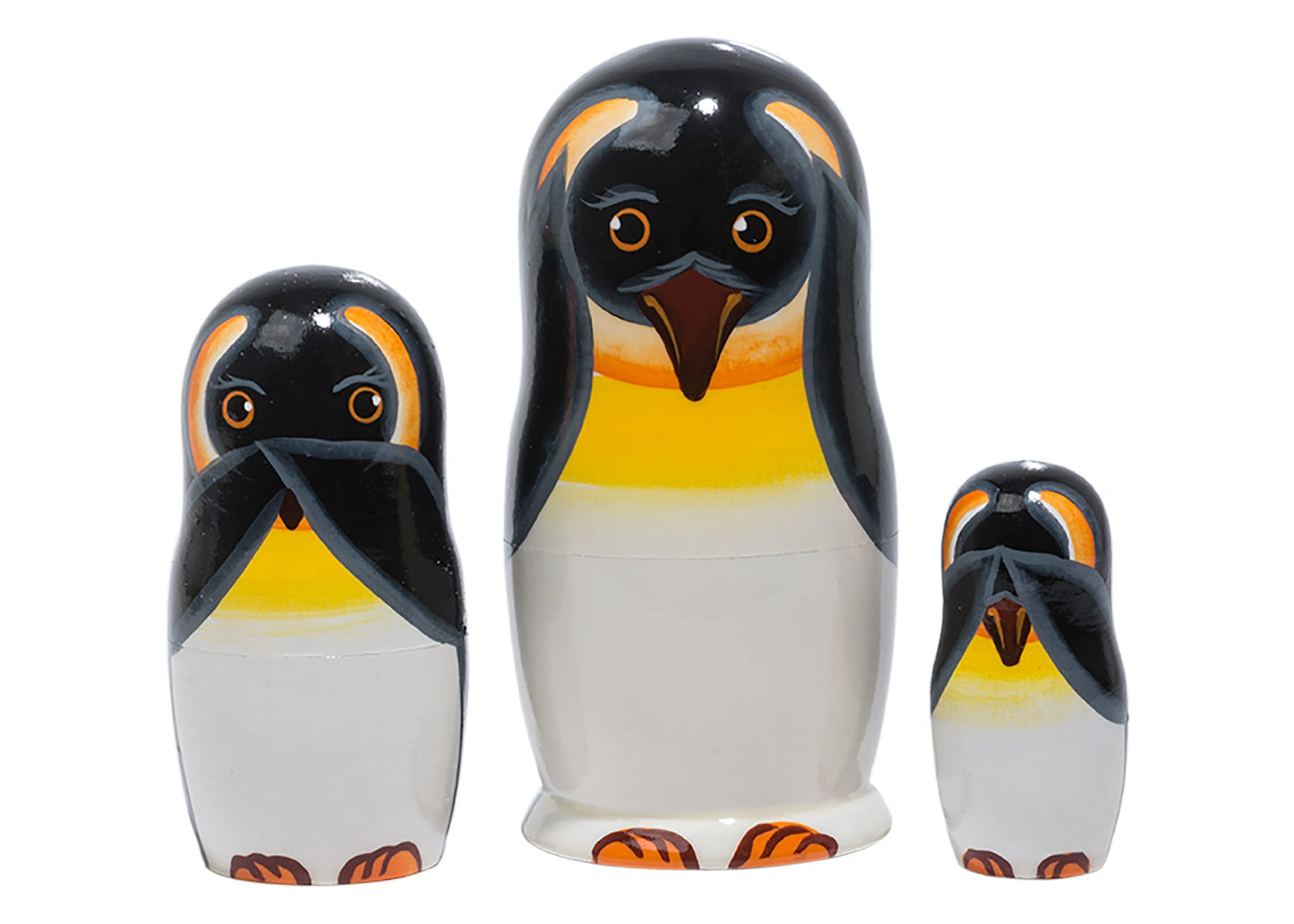 Russian Doll Toys See No Evil Penguins 3pc/4''