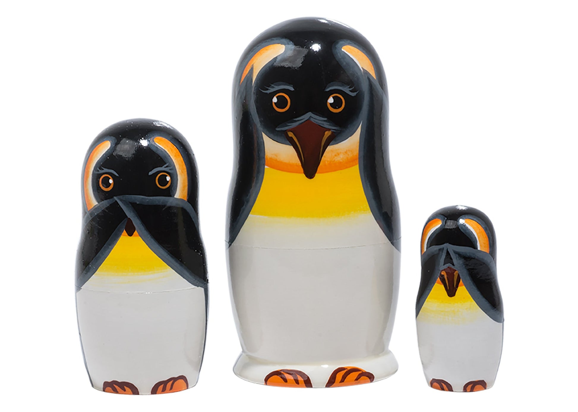 Russian Doll Toys See No Evil Penguins 3pc/4''