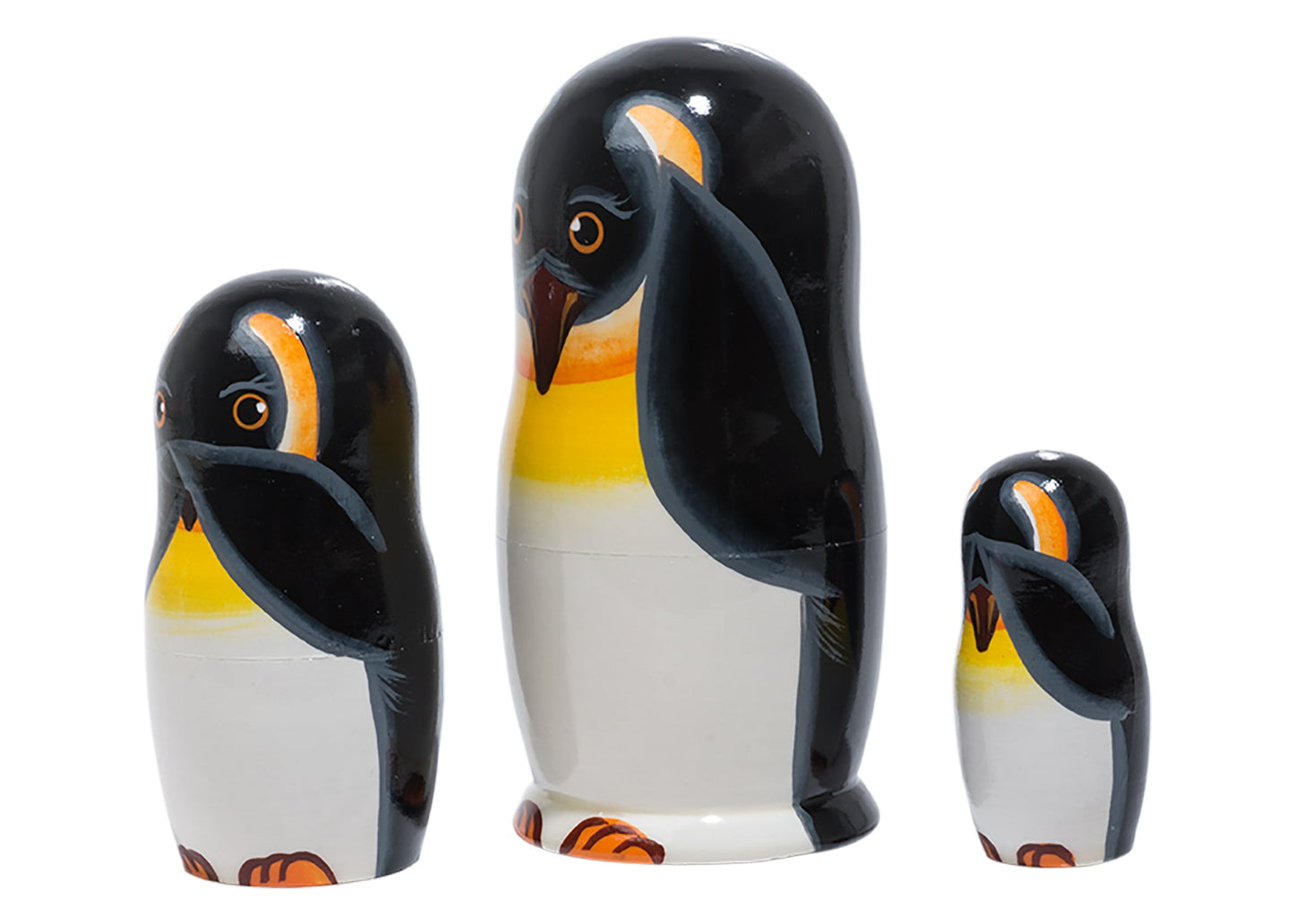 Russian Doll Toys See No Evil Penguins 3pc/4''