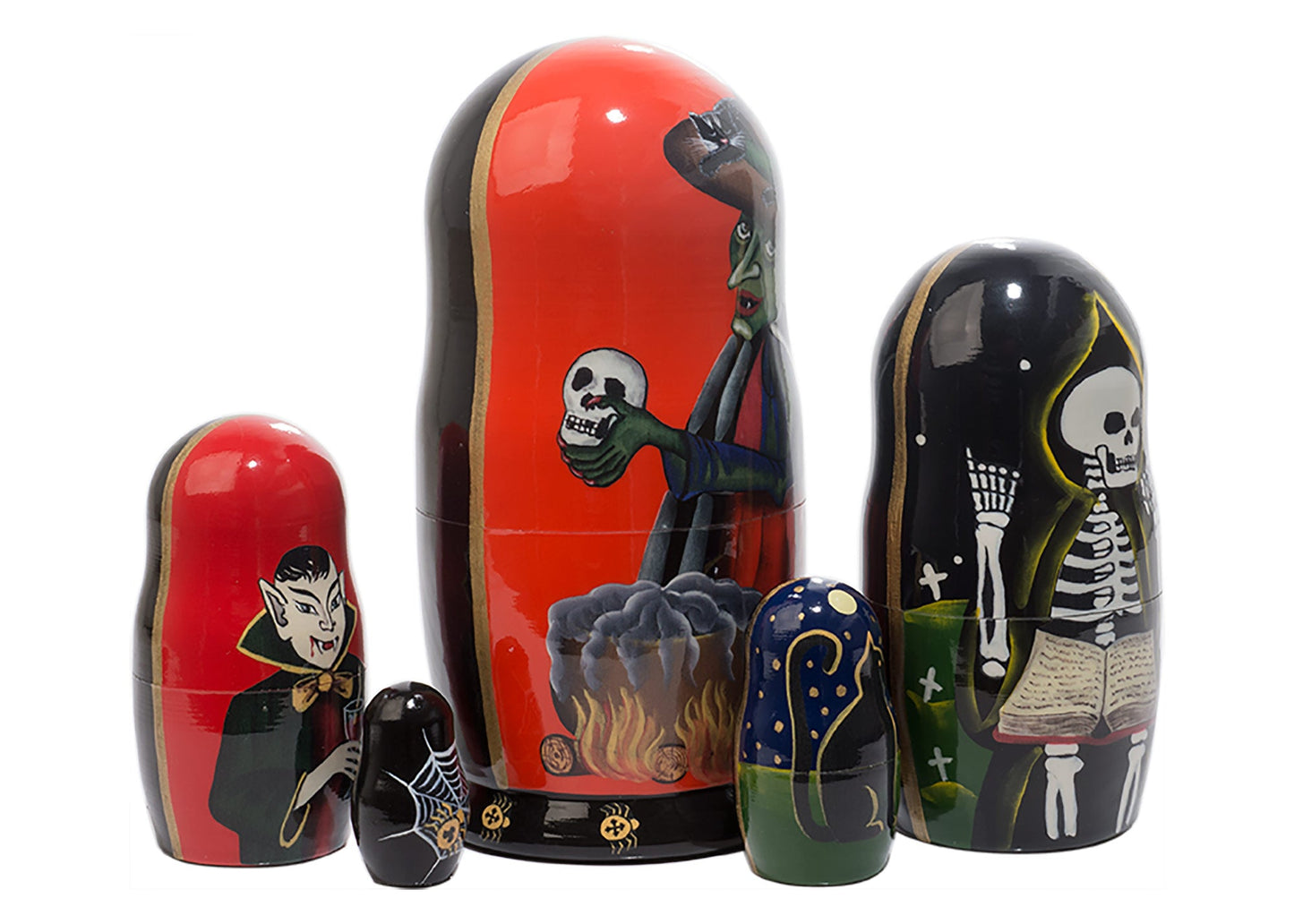 Russian Stackable Doll Halloween 5pc/6''