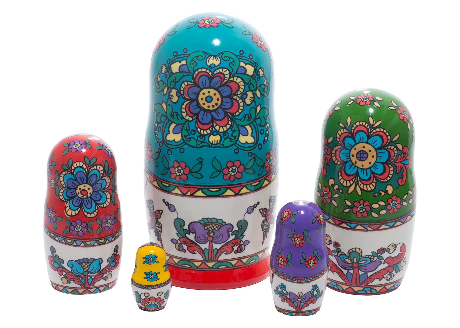 Russian Stackable Doll Northern Folk 5pc/6''