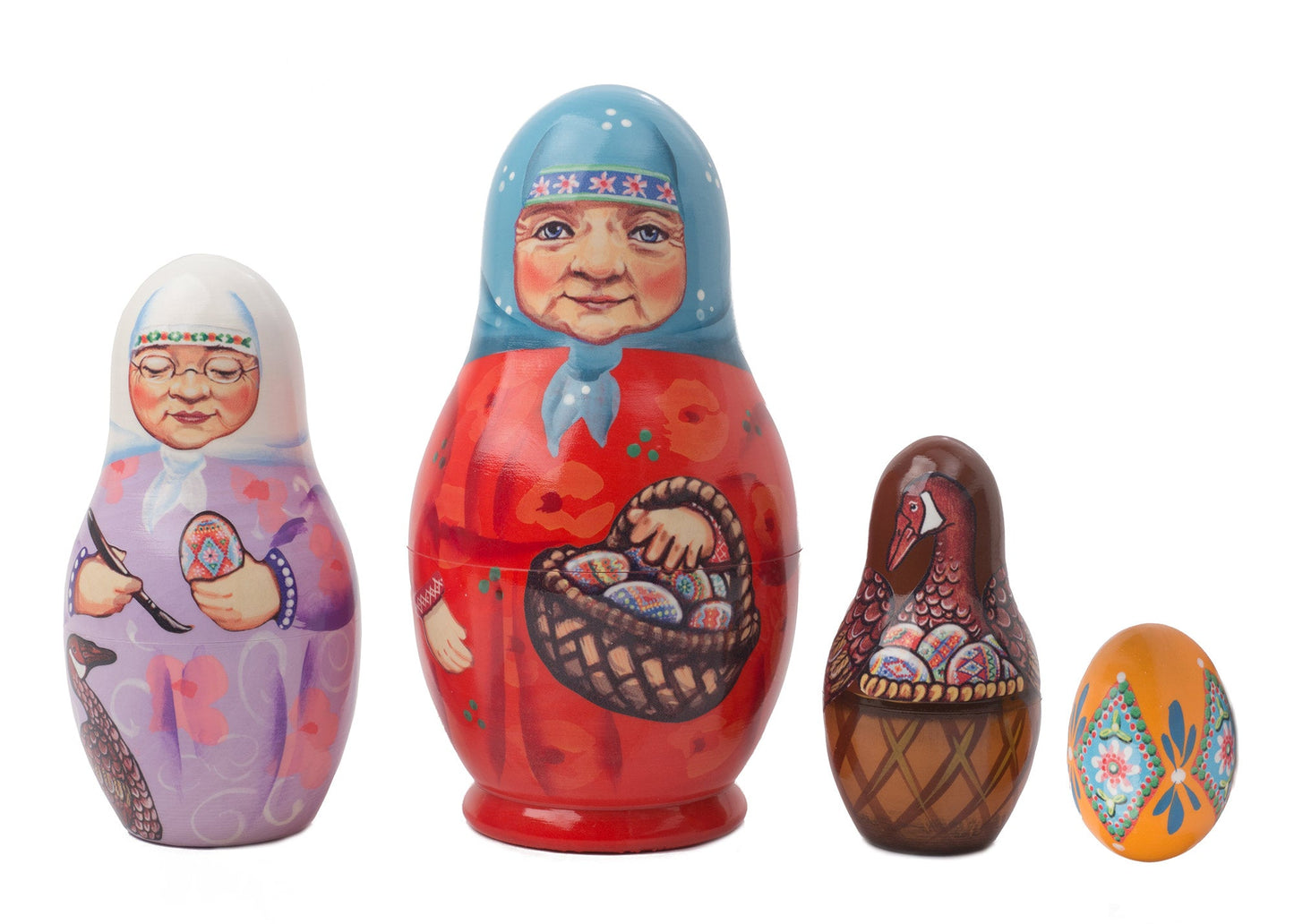 Russian Stackable Doll Rechenka's Egg 5pc/6''