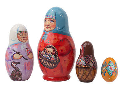 Russian Stackable Doll Rechenka's Egg 5pc/6''