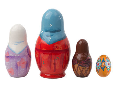 Russian Stackable Doll Rechenka's Egg 5pc/6''