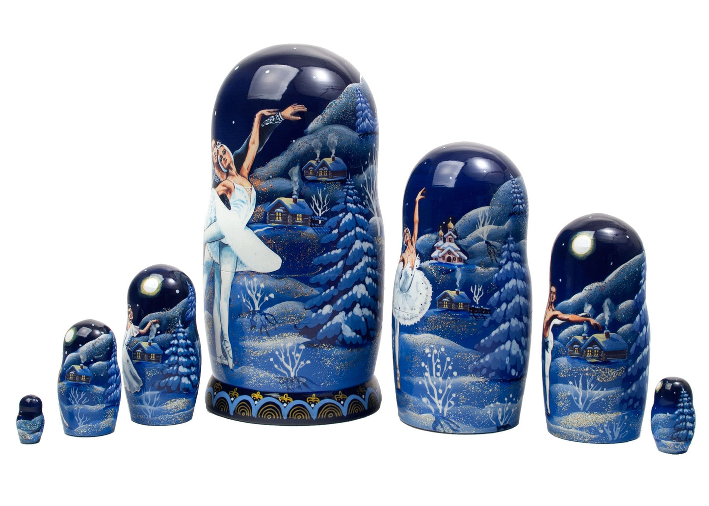 Stackable Doll - Swan Lake 7pc/8''