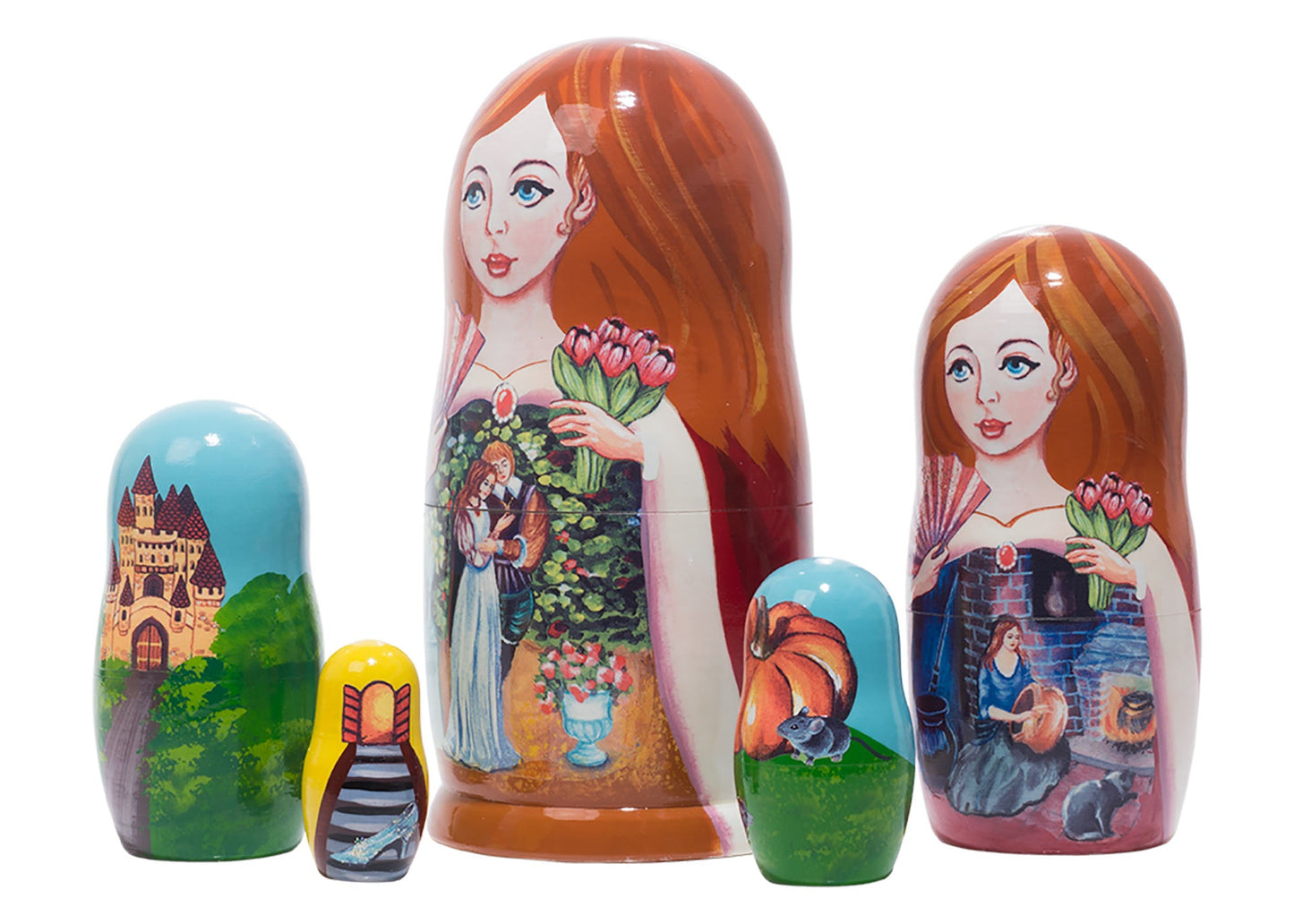 Stackable Doll Cinderella 5pc/6''