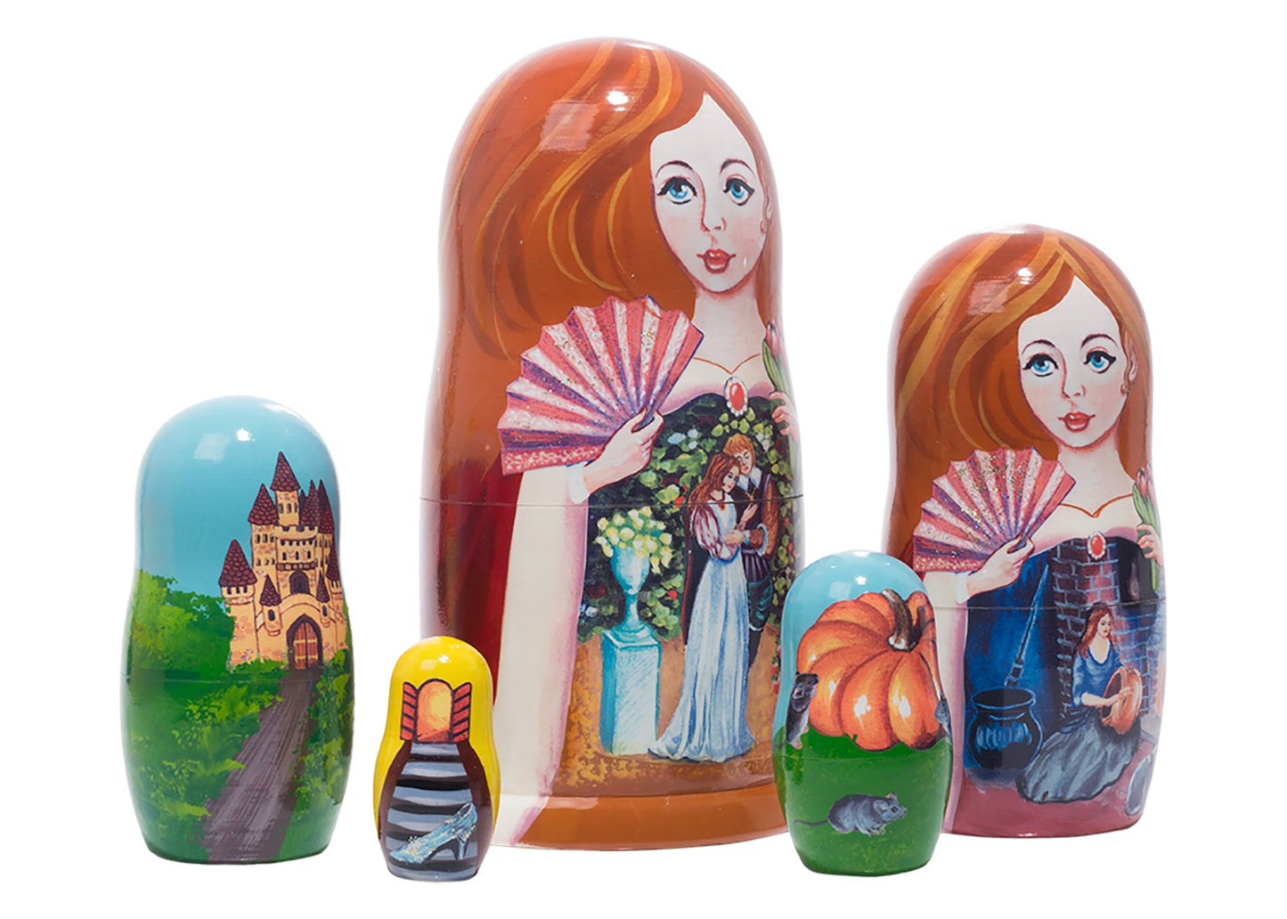 Stackable Doll Cinderella 5pc/6''