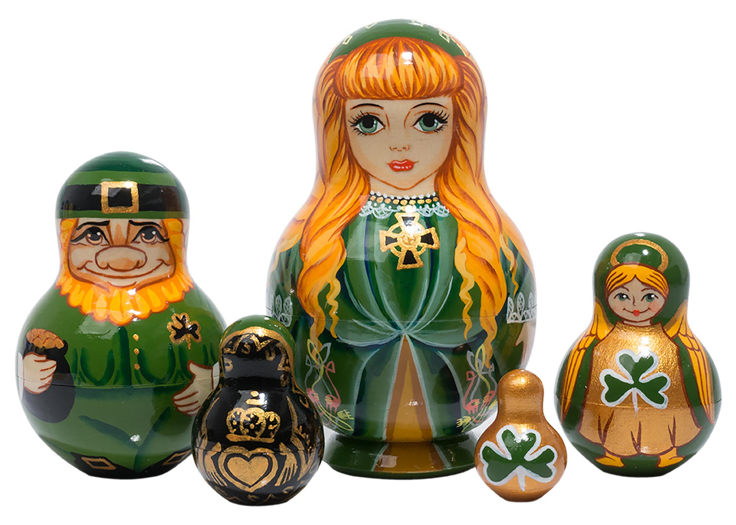 Stackable Doll Irish Doll 5pc/5”