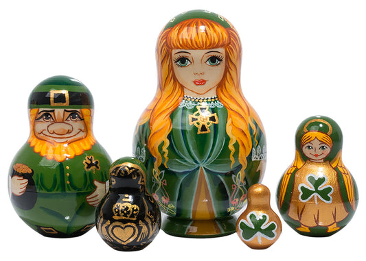 Stackable Doll Irish Doll 5pc/5”