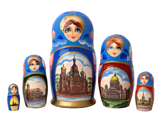Stackable Doll St Petersberg 5pc/6''