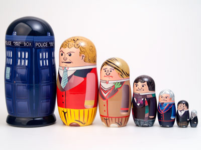 Stackable Dolls Dr Who 7pc/6''