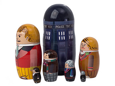 Stackable Dolls Dr Who 7pc/6''