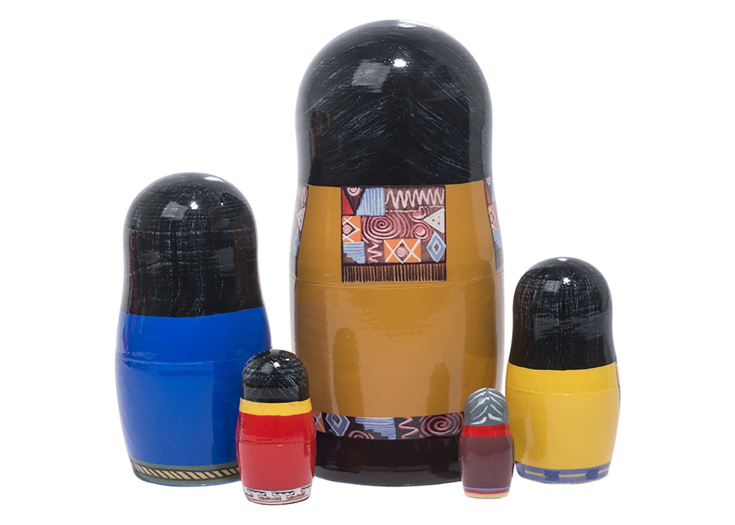 Stackable Dolls Indian Princesses 5pc/5"