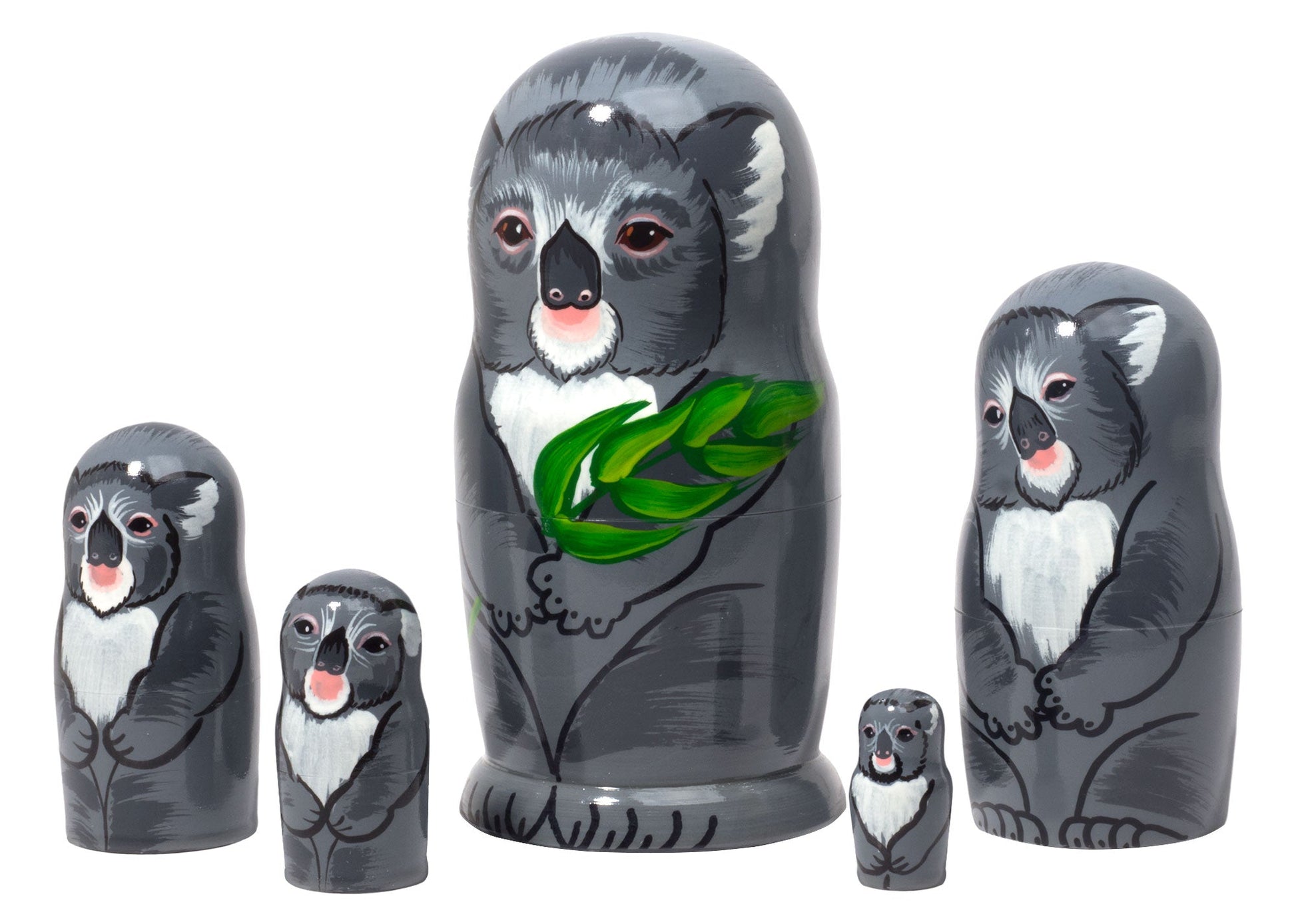 Stackable Dolls Koalas 5pc/5"